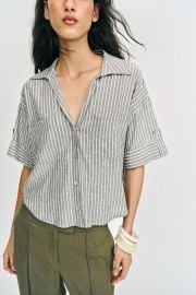 Striped Linen Shirt at Zara