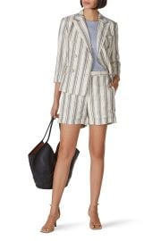 Striped Linen Twill Blazer by Lauren Ralph Lauren for 45 Rent the Runway at Rent the Runway