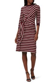 Striped Long Sleeve Tie Knot Dress by Kinly at Rent The Runway