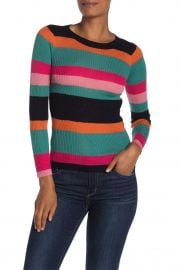 Striped Rib Knit Sweater by Cotton Emporium at Nordstrom Rack