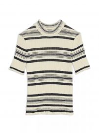 Striped Ribbed T-Shirt at Saks Fifth Avenue