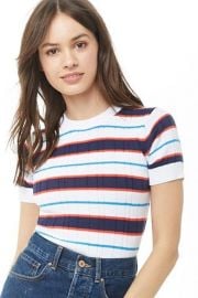 Striped Ribbed Top by Forever 21 at Forever 21