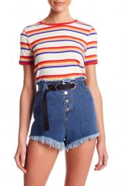 Striped Ringer Tee by Honey Punch at Nordstrom Rack