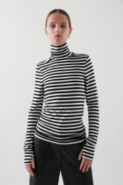 Striped Roll-Neck Top by Cos at Cos