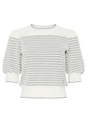 Striped Scallop Sweater by kate spade new york for 40 Rent the Runway at Rent The Runway