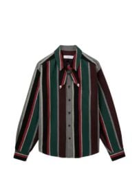 Striped Scarf detail Shirt at Farfetch