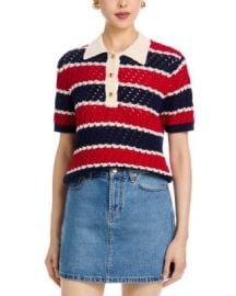 Striped Short Sleeved Rugby Sweater - Exclusive at Bloomingdales