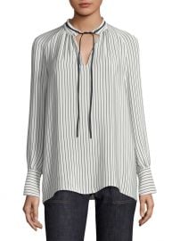 Striped Silk Blouse at Saks Fifth Avenue