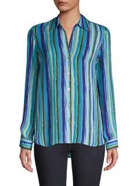 Striped Silk Shirt by LAgence at Saks Off 5th