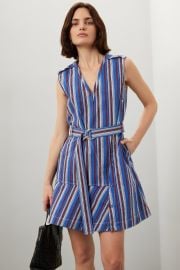 Striped Sleeveless V-Neck Belted Dress by 31 Phillip Lim x RTR Rent the Runway at Rent the Runway