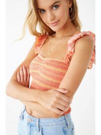  Striped Smocked Crop Top at Forever 21