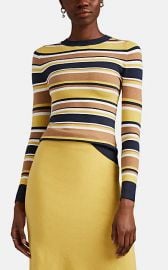 Striped Stretch Cotton-Blend Sweater at Barneys