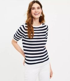 Striped Sweater Tee at Loft