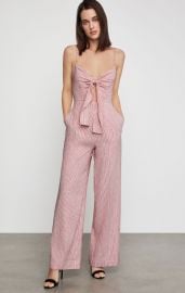 Striped Tie Front Jumpsuit at Bcbgmaxazria