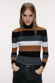 Striped Turtleneck Sweater at Zara