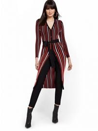 Striped V-Neck Duster by New York  Company at NY&C