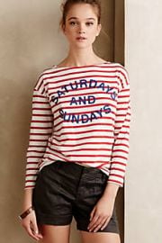 Striped Weekend Tee at Anthropologie