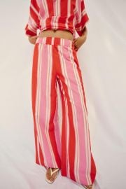 Striped Wide Leg Pants at Zara