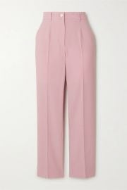 Striped Wool-Blend Straight-Leg Pants by Dolce & Gabbana at Net A Porter