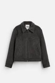 Striped Wool Jacket at Zara