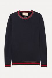 Striped Wool Sweater by Gucci at Net A Porter