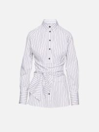 Striped Wrap Shirt FERRAGAMO elysewalker at Elysewalker