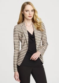 Striped blazer  at Anne Klein