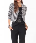 Striped blazer like Arias at Forever 21