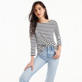 Striped boatneck T-shirt at J. Crew