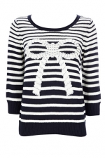 Striped bow sweater at Wallis at Wallis