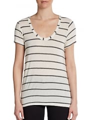 Striped boyfriend tee by Splendid at Saks Off 5th