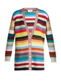 Striped cashmere and wool-blend cardigan at Matches