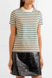 Striped cotton T-shirt at Net A Porter