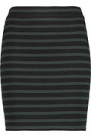 Striped cotton-blend mini shirt at The Outnet