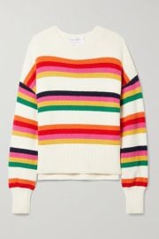 Striped cotton sweater at Net a Porter