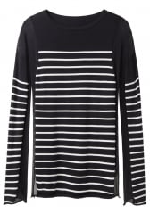 Striped cotton top by T by Alexander Wang at La Garconne