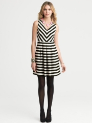 Striped dress at Banana Republic