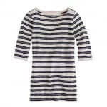 Striped elbow sleeve tee  at J. Crew