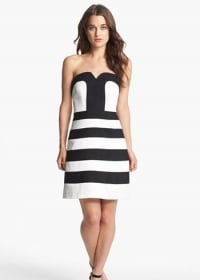 Striped fit and flare dress by Laundry by Shelli Segal at Nordstrom