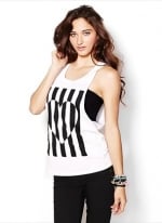 Striped heart tank at Garage