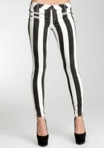 Striped jeans at Bebe at Bebe