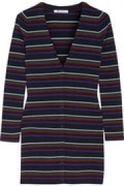 Striped merino wool cardigan at The Outnet