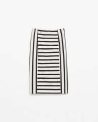 Striped pencil skirt at Zara