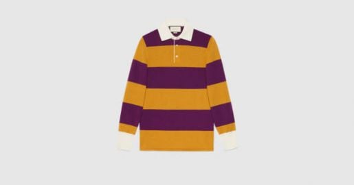 Striped polo at Gucci