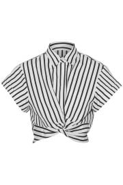 Striped shirt by T by Alexander Wang at The Outnet