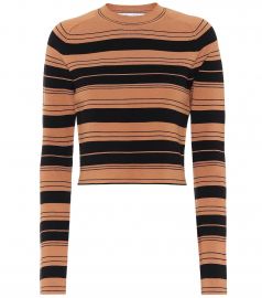 Striped silk-blend sweater at Mytheresa