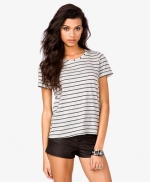 Striped studded tee at Forever 21 at Forever 21