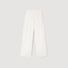 Striped suit trousers at Sandro
