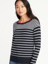 Striped sweater at Old Navy