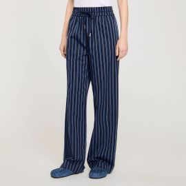 Striped trousers Blue Paris at Sandro